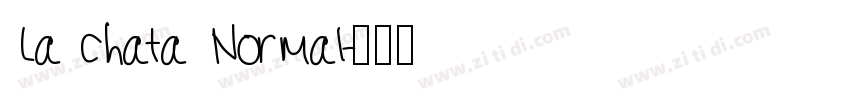 La chata Normal字体转换